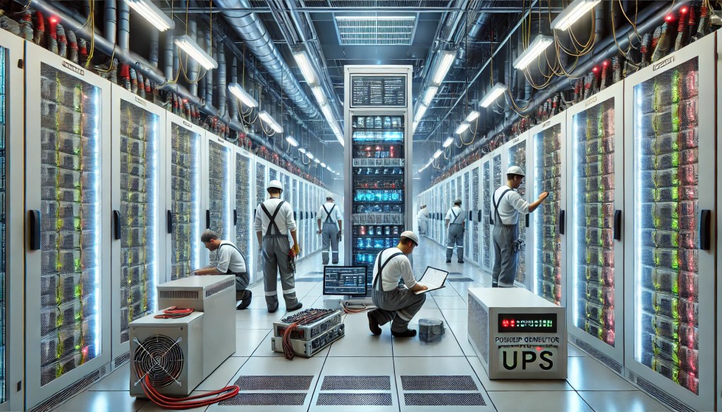 Maintaining a hyperscale data center without shutting down any critical power components—such as Uninterruptible Power Supplies (UPS), Static Transfer Switches (STS), Power Distribution Units (PDU), or building incoming&nbsp;power